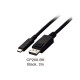 Câble EIZO CP200-BK USB Type-C vers DisplayPort noir de 2M