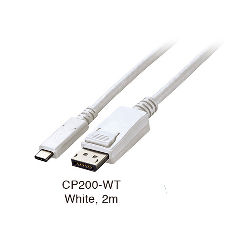 Câble EIZO CP200-WT USB Type-C vers DisplayPort blanc de 2M