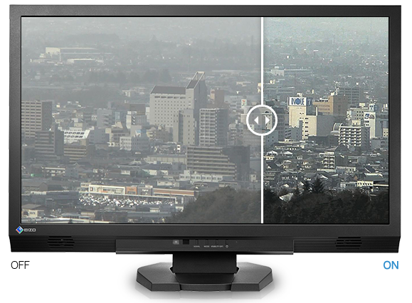 atténuation brouillard écran vidéosurveillance eizo duravision fdf2306