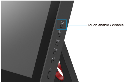 boutons de contrôle écran industriel tactile eizo duravision fdf2382wt